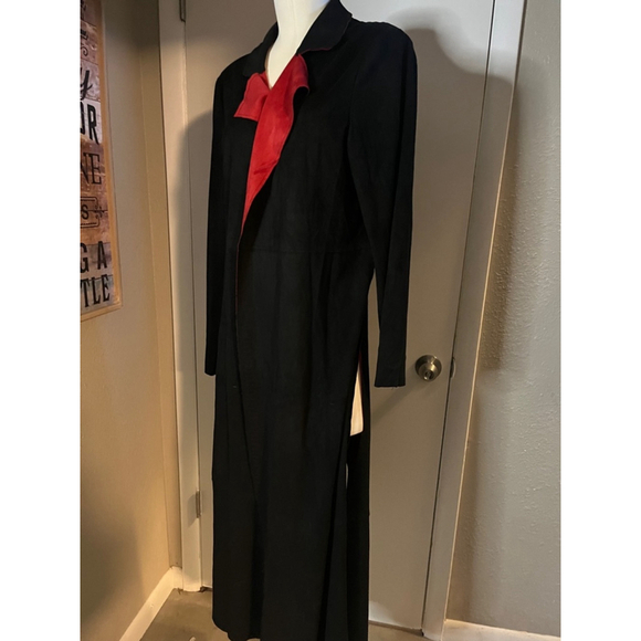 nwt womens faux suede trench black jacket by adore large - Picture 1 of 16